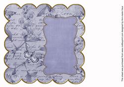 Dblue Sweetpea Coloured 8in Scallop Insert Panel