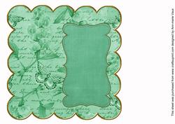 Dgreen Sweetpea Coloured 8in Scallop Insert Panel