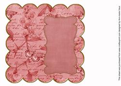Dred Sweetpea Coloured 8in Scallop Insert Panel