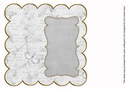 Silver Sweetpea Coloured 8in Scallop Insert Panel