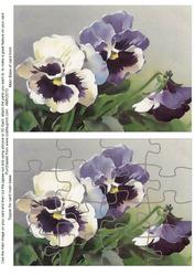Pansies Jigsaw Puzzle Card Front