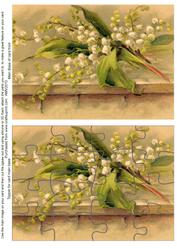 Lily of the Valley Jigsaw Puzzle Card Front