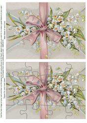 Lily of the Valley Envelope Jigsaw Puzzle Card Front