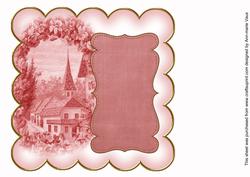 Dred Lavender View Coloured 8in Scallop Insert Panel
