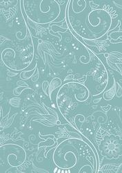 Dusky Teal Floral Lace Lights A4 Backing Paper