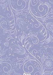 Blue Floral Lace Lights A4 Backing Paper