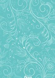 Teal Floral Lace Lights A4 Backing Paper