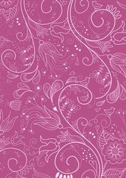Cerise Floral Lace Lights A4 Backing Paper