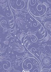 Dark Blue Floral Lace Lights A4 Backing Paper