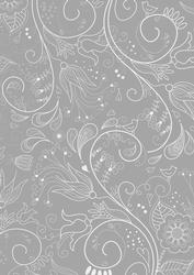 Silver Floral Lace Lights A4 Backing Paper