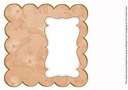 Borange Apple Blossom Plain 8in Scallop Insert Panel