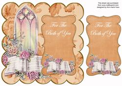 Borange Glory Window Both of You 8in Scallop Topper
