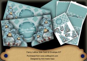 Rooftops Baubles Across the Miles Fancy Lattice 3D Card Kit