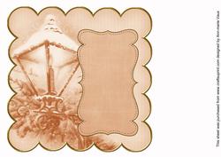Borange Lantern2 Colour 8in Scallop Insert Panel