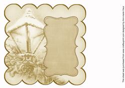 Cream Lantern2 Colour 8in Scallop Insert Panel