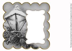 Black Lantern2 Plain 8in Scallop Insert Panel