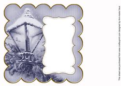 Dblue Lantern2 Plain 8in Scallop Insert Panel