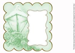 Mid Green Lantern2 Plain 8in Scallop Insert Panel