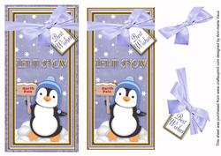 Blue Penguin Let It Snow Dl Topdown Topper