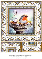 Blue Robin Lace 8in Picture Sheet
