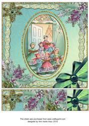 Carol Singers Ice 8in Picture Sheet