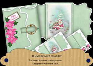 Sleeping Santa Mint Buckle Bracket Mini Card Kit