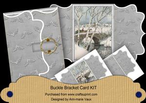 Snow Travel Silver Buckle Bracket Mini Card Kit