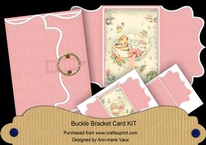 Baby Girl Pink Buckle Bracket Mini Card Kit