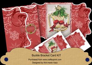 Lovebirds Red Buckle Bracket Mini Card Kit