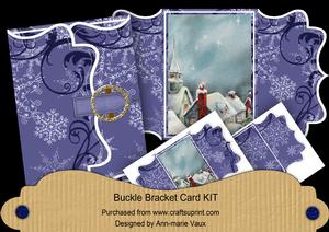 Blue Rooftops Buckle Bracket Mini Card Kit