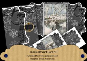 Snow Travel Black Buckle Bracket Mini Card Kit