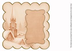 Borange Snow Steeple 8in Scallop Insert Panel