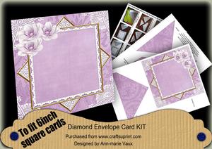 Lilac Magnolia 6inch Diamond Envelope Mini Kit