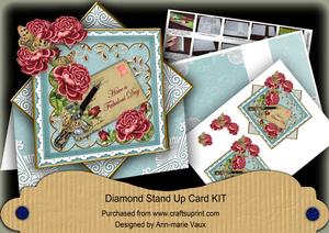 Dpink Rose Teal a Fabulous Day Diamond Mini Card Kit