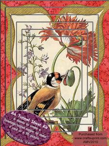 Goldfinch and Peony A4 Tunnel Topper Kit