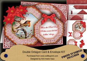 When the Red Red Robin Comes Bobbin! Double Octagon Card Kit