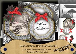 Winter Walk Wonderland Double Octagon Card Kit