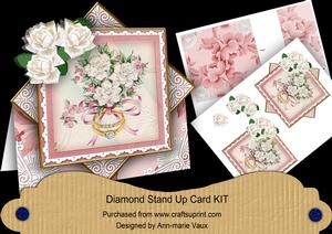 Wedding Rings Rose Diamond Card Mini Kit