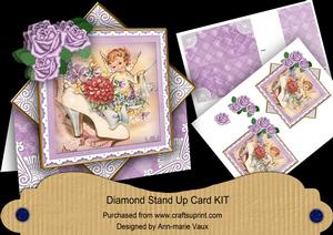 Shoe Fairy Lilac Rose Diamond Card Mini Kit