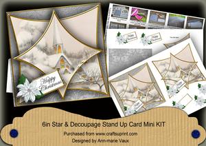 Ice Church Silver 3D Star Card Mini Kit