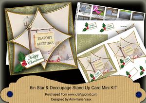 Pub Sign 3D Star Card Mini Kit