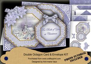 Blue Church Both of You Double Octagon Card Kit