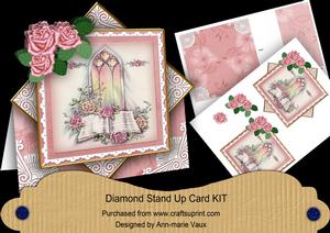Glory Window Pink 3D Diamond Card Mini Kit