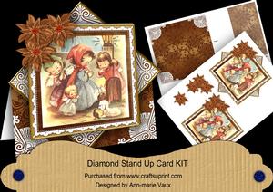 Kids Nativity 3D Diamond Card Mini Kit