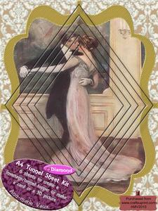 Strictly Dancing Couple A4 Diamond Tunnel Topper Kit