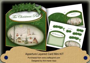 The Christmas Pub! Aperture Decoupage Card Mini Kit