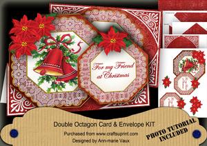 C Bells Friend at Christmas Double Octagon Card Kit