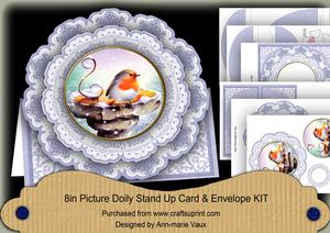 Blue Robin Seasons Greetings Picture Doily C & E Kit