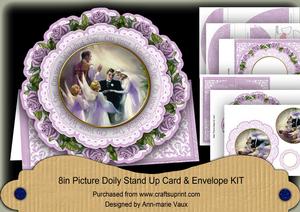 Lilac Ceremony Your Wedding Day Picture Doily C & E Kit
