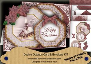 Church Lights Happy Christmas Double Octagon C & E Kit